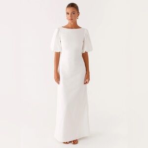 PepperMayo “Judy” White Maxi Dress